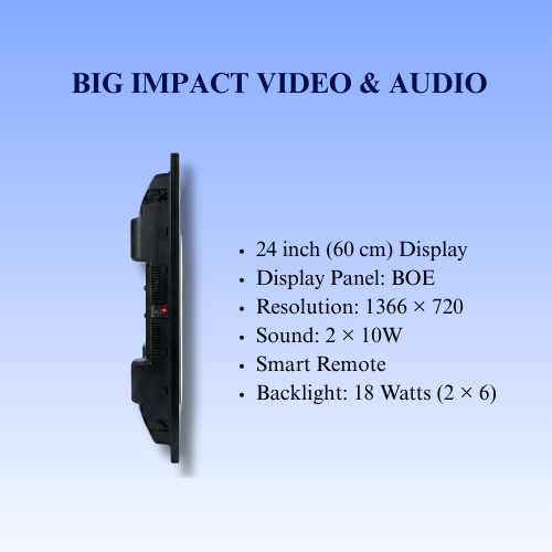 Wall-Mount Nano (Black Frame 24' Inches)