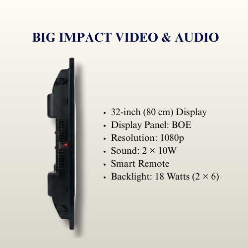 WALL MOUNT PRIDE (Black Framed 32-Inches)